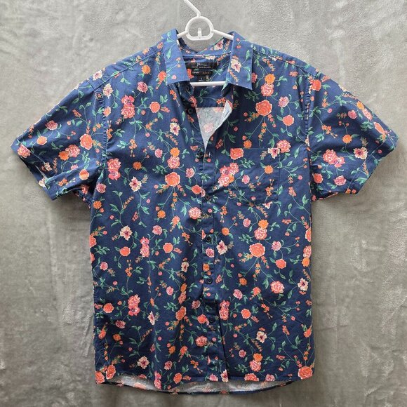 Marc Anthony Slim Fit Floral Shirt Size L - Picture 1 of 10